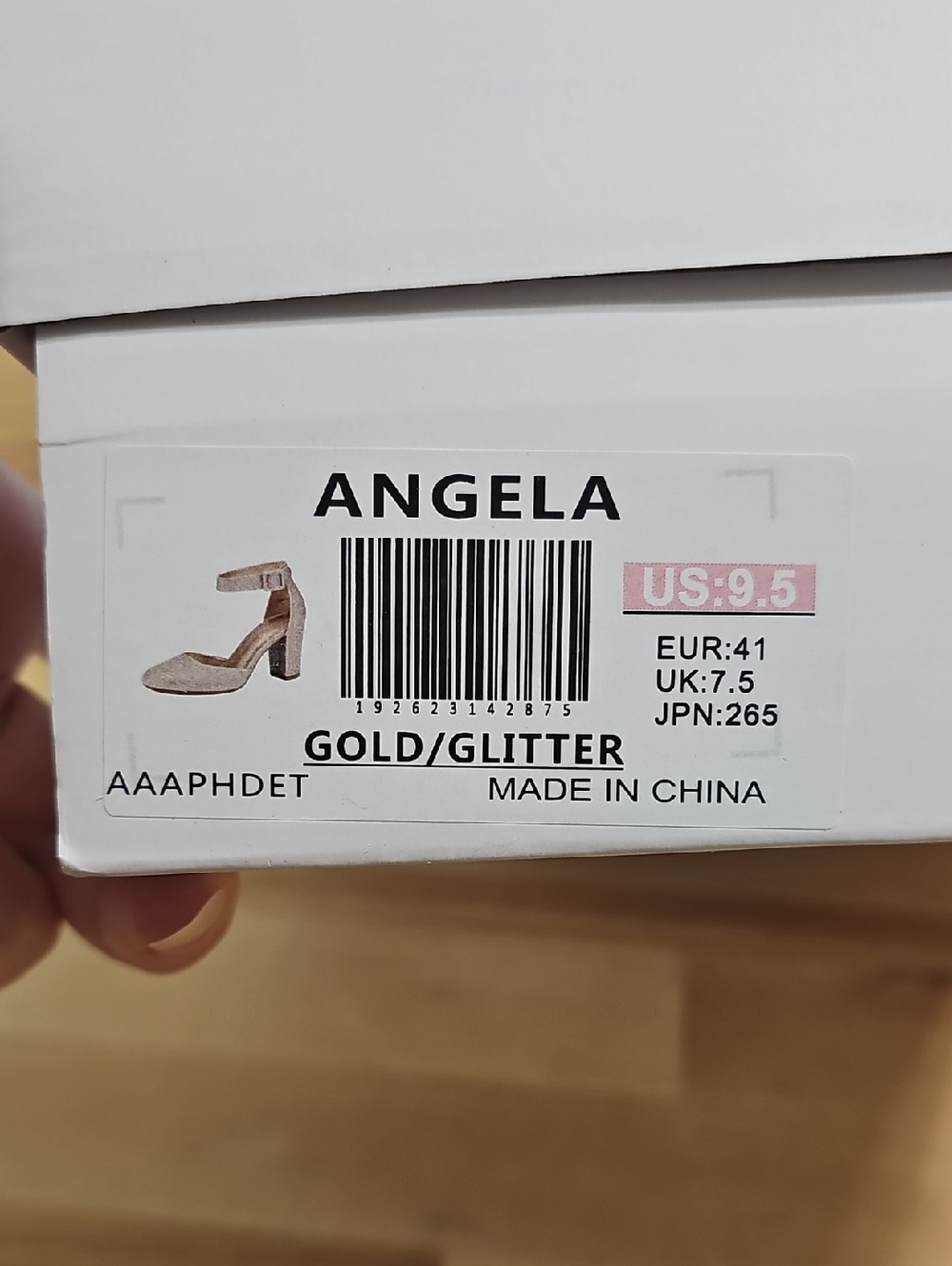 ✨ NEW Dream Pairs Angela Gold Glitter Block Heel Pumps - Size 9.5 - Picture 12 of 12